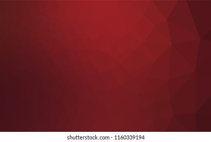 Light Red vector abstract polygonal layout. A completely new color illustration in a vague style. The best triangular design for your business.