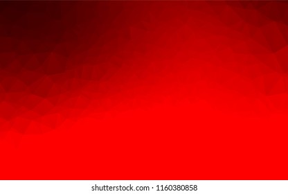 Light Red vector abstract polygonal texture. Brand new colored illustration in blurry style with gradient. The template can be used as a background for cell phones.