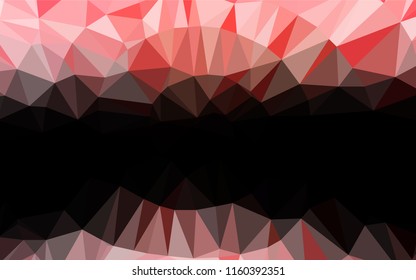 Light Red vector abstract polygonal layout. Shining colored illustration in a Brand new style. A completely new design for your business.