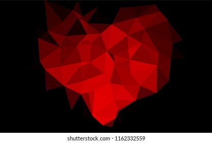 Light Red vector abstract polygonal cover. Modern geometrical abstract illustration with gradient. The template can be used as a background for cell phones.