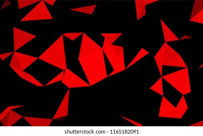 Light Red vector abstract polygonal texture. Creative geometric illustration in Origami style with gradient. The completely new template can be used for your brand book.