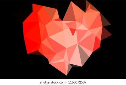 Light Red vector abstract polygonal cover. Colorful illustration in abstract style with gradient. The textured pattern can be used for background.