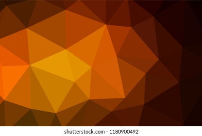 Light Red vector abstract polygonal template. Elegant bright polygonal illustration with gradient. Triangular pattern for your design.