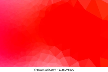 Light Red vector abstract polygonal cover. Colorful abstract illustration with gradient. Brand new style for your business design.