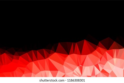Light Red vector abstract polygonal texture. Shining illustration, which consist of triangles. A new texture for your design.