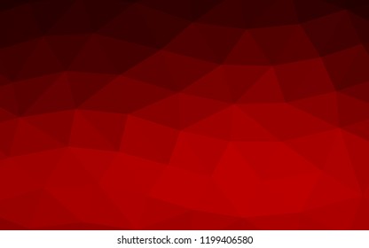 Light Red vector abstract polygonal abstract polygonal. Shining colored illustration in a Brand new style. A completely new template for your business design.