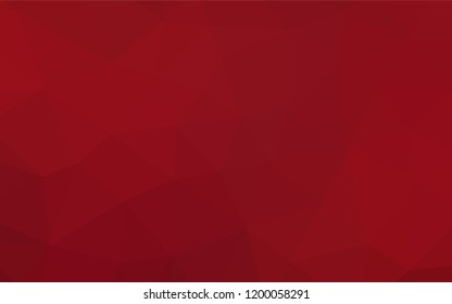 Light Red vector abstract polygonal texture. Shining colored illustration in a Brand new style. Brand new style for your business design.