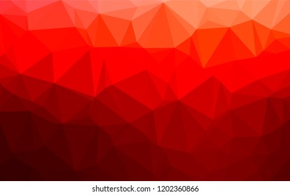 Light Red vector abstract polygonal texture. Brand new colored illustration in blurry style with gradient. A new texture for your design.