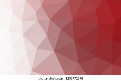 Light Red vector abstract polygonal texture. Creative illustration in halftone style with gradient. Brand new style for your business design.