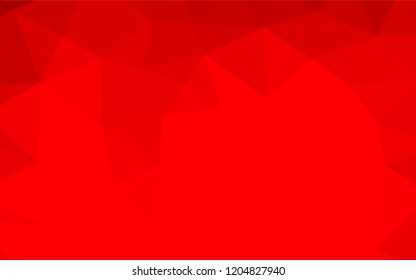 Light Red vector abstract polygonal layout. A sample with polygonal shapes. The elegant pattern can be used as part of a brand book.
