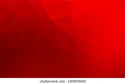 Light Red vector abstract polygonal layout. Shining colored illustration in a Brand new style. The polygonal design can be used for your web site.