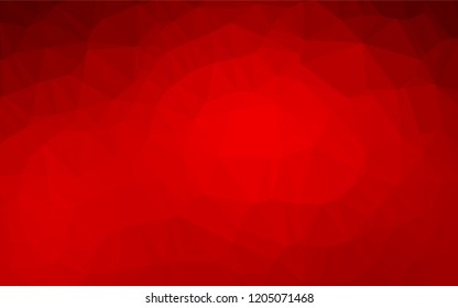 Light Red vector abstract polygonal texture. Creative illustration in halftone style with gradient. Triangular pattern for your business design.