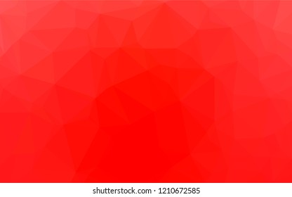 Light Red vector abstract polygonal cover. Modern geometrical abstract illustration with gradient. The textured pattern can be used for background.