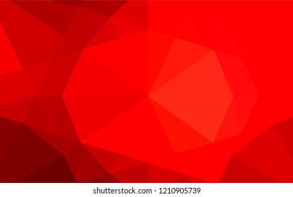 Light Red vector abstract polygonal layout. Brand new colored illustration in blurry style with gradient. A new texture for your design.