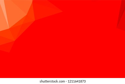 Light Red vector abstract polygonal texture. Colorful abstract illustration with gradient. The polygonal design can be used for your web site.
