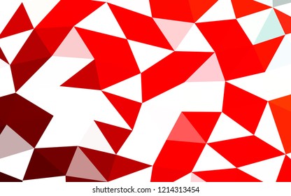 Light Red vector abstract polygonal abstract polygonal. Colorful illustration in abstract style with gradient. The polygonal design can be used for your web site.