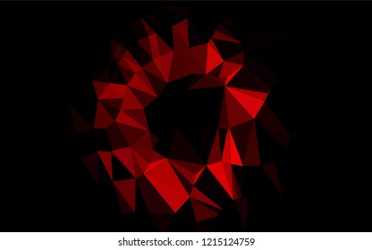 Light Red vector abstract polygonal cover. Creative geometric illustration in Origami style with gradient. The elegant pattern can be used as part of a brand book.