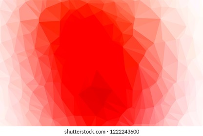 Light Red vector abstract polygonal layout. A completely new color illustration in a vague style. The template can be used as a background for cell phones.