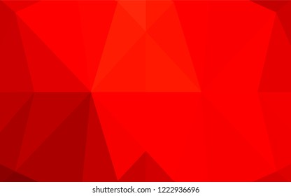 Light Red vector abstract polygonal layout. A vague abstract illustration with gradient. Brand new design for your business.