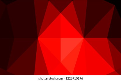 Light Red vector abstract polygonal cover. Creative illustration in halftone style with gradient. The completely new template can be used for your brand book.
