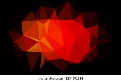 Light Red vector abstract polygonal texture. Geometric illustration in Origami style with gradient.  The completely new template can be used for your brand book.