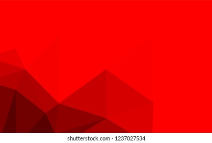 Light Red vector abstract polygonal layout. Glitter abstract illustration with an elegant design. The textured pattern can be used for background.