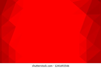 Light Red vector abstract polygonal layout. Colorful illustration in abstract style with gradient. Textured pattern for background.