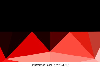 Light Red vector abstract polygonal layout. A completely new color illustration in a vague style. The polygonal design can be used for your web site.