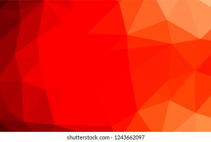 Light Red vector abstract polygonal layout. An elegant bright illustration with gradient. A completely new template for your business design.