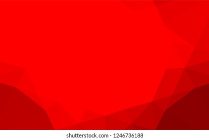 Light Red vector abstract polygonal layout. Colorful illustration in abstract style with gradient. Brand new style for your business design.
