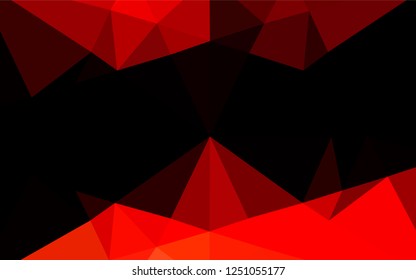 Light Red vector abstract polygonal cover. Glitter abstract illustration with an elegant design. The template can be used as a background for cell phones.