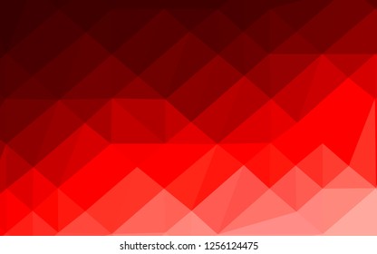 Light Red vector abstract polygonal texture. Creative illustration in halftone style with gradient. Polygonal design for your web site.