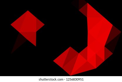 Light Red vector abstract polygonal cover. A vague abstract illustration with gradient. The best triangular design for your business.
