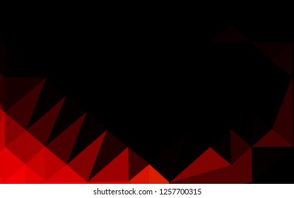 Light Red vector abstract polygonal texture. A completely new color illustration in a vague style. The best triangular design for your business.