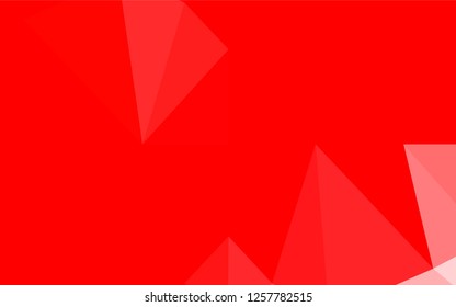 Light Red vector abstract polygonal layout. Glitter abstract illustration with an elegant design. A completely new template for your business design.