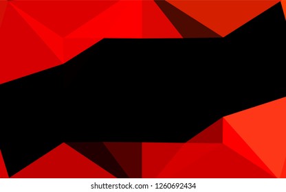 Light Red vector abstract polygonal texture. Creative illustration in halftone style with gradient. A new texture for your design.