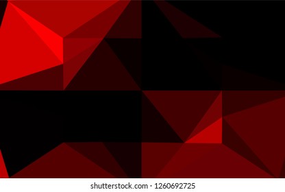 Light Red vector abstract polygonal cover. Brand new colored illustration in blurry style with gradient. The polygonal design can be used for your web site.