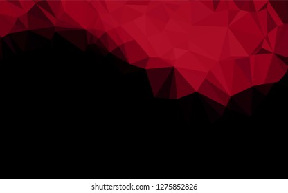 Light Red vector abstract polygonal cover. Modern geometrical abstract illustration with gradient. The elegant pattern can be used as part of a brand book.