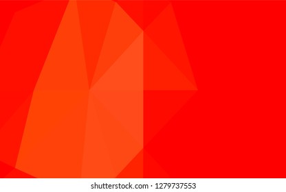Light Red vector abstract polygonal layout. Creative geometric illustration in Origami style with gradient. The best triangular design for your business.