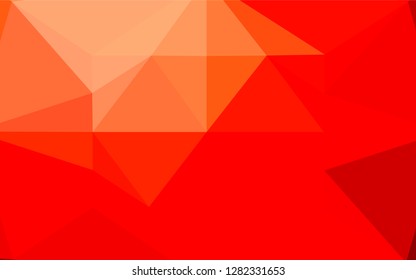 Light Red vector abstract polygonal texture. Colorful illustration in abstract style with gradient. The elegant pattern can be used as part of a brand book.
