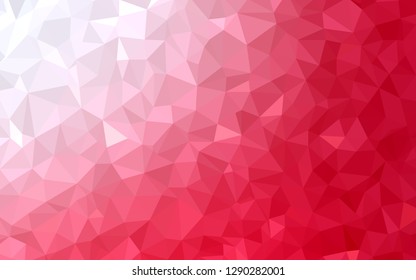 Light Red vector abstract polygonal template. Modern abstract illustration with triangles. New template for your brand book.