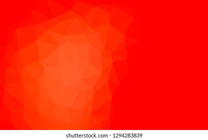 Light Red vector abstract polygonal layout. Colorful illustration in Origami style with gradient.  Polygonal design for your web site.