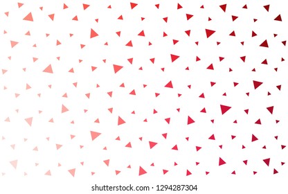 Light Red vector  abstract polygonal background. Elegant bright polygonal illustration with gradient. Completely new template for your banner.