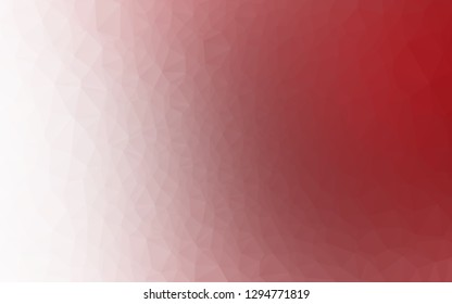 Light Red vector abstract polygonal layout. Geometric illustration in Origami style with gradient. Textured pattern for background.