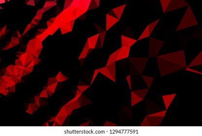 Light Red vector abstract polygonal texture. Brand new colorful illustration in with gradient. Brand new design for your business.