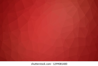Light Red vector abstract polygonal cover. Colorful abstract illustration with gradient. Template for your brand book.