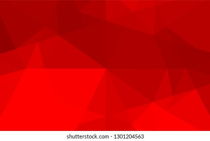 Light Red vector abstract polygonal layout. A sample with polygonal shapes. The best triangular design for your business.