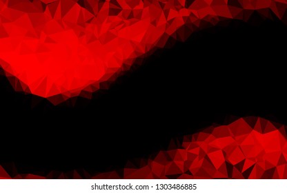 Light Red vector abstract polygonal cover. Colorful abstract illustration with gradient. Textured pattern for background.