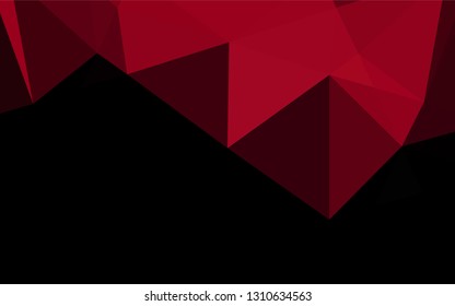 Light Red vector abstract polygonal cover. Creative illustration in halftone style with gradient. The textured pattern can be used for background.