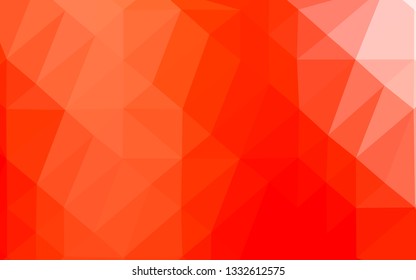Light Red vector abstract polygonal texture. Colorful illustration in abstract style with gradient. Completely new template for your business design.